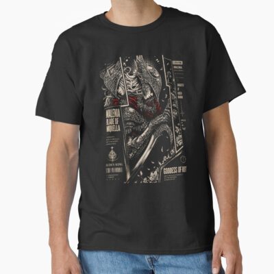 Malenia Ring Dark Fantasy Game T-shirt