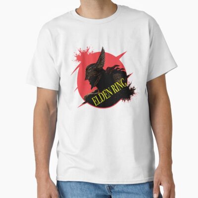 Elden Ring   Red And Black Retro Design T-shirt