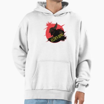 Elden Ring   Red And Black Retro Design Hoodie