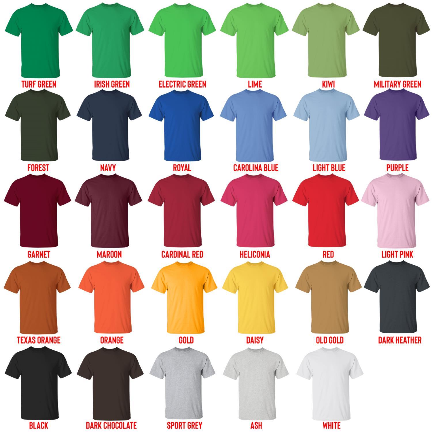 t shirt color chart - Elden Ring AU Store