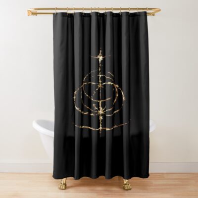 Elden Ring   Hot Symbol Shower Curtain