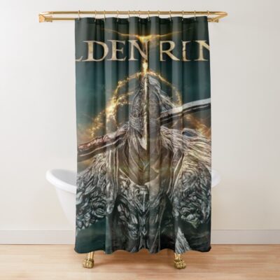Elden Ring   Retro Hot Game Shower Curtain