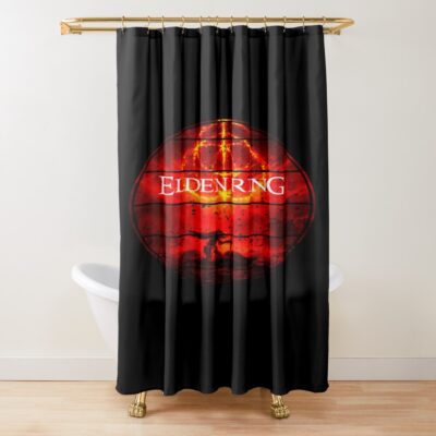 Elden Ring   Effect Red Shower Curtain