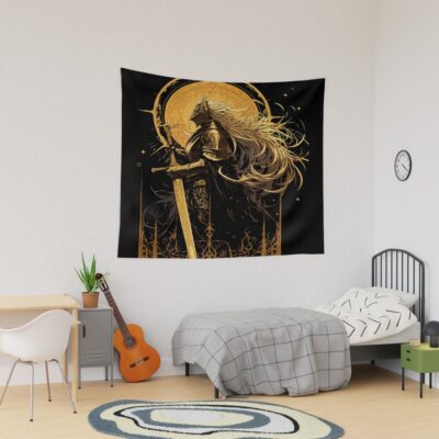 Malenia Ring Dark Fantasy Game Tapestry