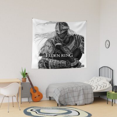 Wolf Armor Dark Fantasy Ring Game Tapestry